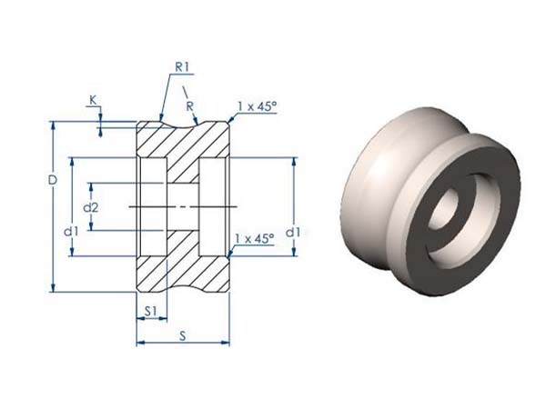 Cemented carbide roller rings